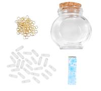 Hoement Capsule de Message en Verre pour Exprimer L'amitié et Apaiser l'esprit Papier à Lettres, Bouteille à Souhaits Présent Créatif pour Anniversaire ou Message Spécial
