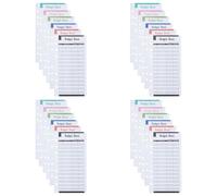 Hoement Cartes de Planification Budgétaire à Six Trous en Papier, 24 Pièces pour Gestion des Dépenses et Suivi du Budget Lors de Voyages D'affaires