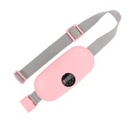 Hoement Ceinture Chauffante Électrique Lombaire et Abdominale pour Soulagement Menstruel Ceinture de Chaleur Portable à Vibration Chauffe-rapide Confortable et Ergonomique pour Femmes