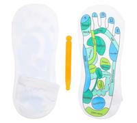 Hoement Chaussettes Acupression Respirantes à Doigts Massage Plantaire avec Zones de Réflexologie Confortables et Absorbantes pour Usage Quotidien et Sportif