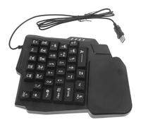 Hoement Clavier de Jeu Design Simple en ABS Noir 35 Touches Rétroéclairé pour Jouer la Maison et Divertissement Jeune