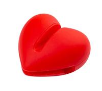 Hoement Clip Thermomètre Rouge Silicone pour Cuisson Fixation pour pour Thermomètre Sucre Lait Confiserie et Pâtisserie Accessoires Cuisine Polyvalents