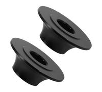 Hoement Clips de Fixation de Roulette de Fauteuil Roulant en Alliage d'Aluminium Noir Diamètre Trou 8 MM Paire de Dispositifs de Maintien pour Positionnement et Butée de Roue