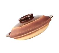 Hoement Cocotte Argile Traditionnelle sans Émail Résistante Haute Température pour Soupe Riz Nouilles Braisé Casserole Cuisine Gaz