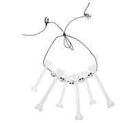 Hoement Collier D'halloween Léger en Plastique D'os Unique et Créatif pour Cérémonie de Remise de Prix ou Plan de Relations Publiques