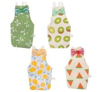 Hoement Combinaison de Vol pour Perruches en Coton Réutilisable, Facile à Porter, Garde la Cage Propre, Pack de 4 Pièces Adapté aux Perruches et Oiseaux d'amour