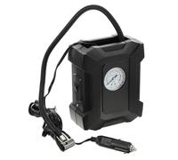Hoement Compresseur D'air Portable 12v pour Pneus de Voiture Lumière LED Intégrée, Pompe à Air Électrique en Plastique et Alliage D'aluminium, pour Situations D'urgence Nocturnes