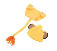 Hoement Costume De Lion Pour Enfants Tenue De Séance Photo Pour Nouveau-Né Tenue De Séance Photo Pour Bébé Garçon Jaune