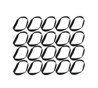 Hoement Courroies d'Entraînement Plates en Caoutchouc 90 Pièces Largeur 40-135 MM Kit de Réparation pour Platines à Cassettes Compatibles Lecteurs CD Magnétoscopes pour Maintenance