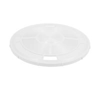 Hoement Couvercle Rond de Skimmer Protection Sécurité et Prévention des Débris en ABS Blanc Pièce de Rechange pour Piscine pour Skimmer de Piscine au Sol