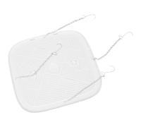 Hoement Déflecteur D'air Conditionné Carré en Plastique Blanc pour Sorties Centrales, Compatible Large, Réduit le Vent Direct, Style Moderne Minimaliste pour Fête Estivale en Chambres