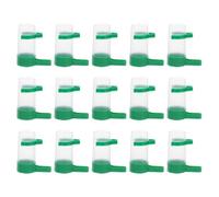Hoement Distributeur Automatique d'eau et Mangeoire en Plastique pour Oiseaux en Cage, Système de Nourrissage Facile à Surveiller, Pack de 15 Pièces pour Cockatiel et Petits Oiseaux