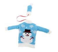 Hoement Ensemble De Chapeaux pour Bouteille De Noël Décoration De Table Robe en Tissu pour Bouteille De Vin