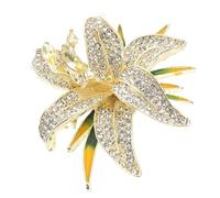 Hoement Épingle Fleur en Alliage de Zinc Finition Raffinée, Bijou Élégant et Unique pour Occasions Spéciales et Costumes Féminins