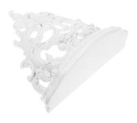 Hoement Étagère Murale Flottante Décorative Nx0083 en Résine Blanche | Rangement Mural, Grosse Capacité, Gain de Place, Style Moderne, pour Salle de Bain Cuisine