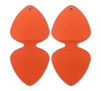 Hoement Étui Porte-médiators pour Guitare Lot de 2, Pochette de Rangement Compacte Orange, Accessoire Portable pour Médiators, Protection Anti-Rayures, Concerts et Répétitions