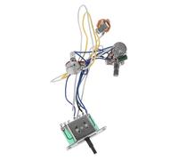 Hoement Faisceau de Câblage pour Guitare Électrique 3 Positions avec Potentiomètre Précis Prise Jack 635 MM en Cuivre Kit de Contrôle de Micro Compatible pour Circuit Actif et Préampli