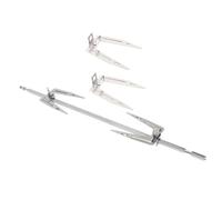 Hoement Fourchette à Rôtir Acier Inoxydable Pour Poulet Vis De Blocage Compatible Friteuse à Air Chaud Et Four Électrique Accessoire Barbecue Pour Grillades Maison