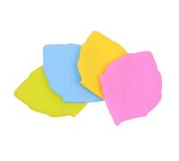 Hoement Gobelets Feuille Forme Brosses À Dents Silicone 100ml Couvre Porte-Brosse Voyage 4pcs