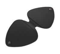 Hoement Guitar Pick Holder Storage Case Portable Triangular PU Bag Dustproof for Acoustic Electric Guitar