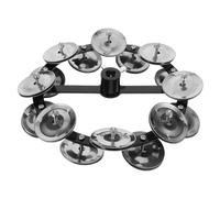Hoement Hi-hat Tambourine Double Row Drum Set Accessory With Sound For Percussion Instrument Kit