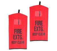 Hoement Housse Extincteur Robuste pour Extérieur Étanche Anti-Gel avec Fenêtre Transparente Protection Résistante UV pour Chantier Garage et Mur Extérieur