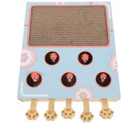 Hoement Interactif pour Chat, Griffoir en Bois et Papier, Chasse | Jeu à Griffer D'intérieur, Structure Robuste et Base Stable, pour Exercice Félin et Gestion du Poids