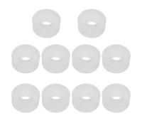 Hoement Joint D'étanchéité en Silicone Connexion Hermétique 10 Pièces Bague Étanche Blanche pour Embout de Gonflage Adapté aux Valves de Pneus de Vélo