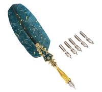 Hoement Kit de Calligraphie Stylo à Plume Vert 1 Set, Plastique Métal
