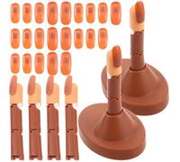 Hoement Kit de Manucure Électrique pour Débutants avec Mannequin de Manucure en Plastique à Doigts Articulés et Base Amovible, Pratique Sculpture des Ongles