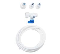 Hoement Kit de Raccord Tuyau Alimentation Eau pour Machine Glaçons PE avec Connecteur Installation Facile Accessoires pour Appareil Glacon et Ligne Eau