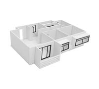 Hoement Kit Maquette Appartement DIY sans Intérieur Détail Matériaux Faciles à Assembler pour Études de Plan Architectural