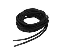 Hoement Lacets Ronds Noirs Utilisation Pratique et Résistants la Moisissure 3mm en Coton Ciré Longueur 120 Cm pour Chaussures Brogues Classiques