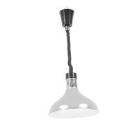 Hoement Lampe Chauffante Suspendue pour Aliments Réglable Hauteur Large Zone de Chauffage pour Buffet Restaurant et Cuisine Professionnelle Argentée