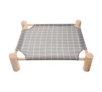 Hoement Lit pour Animaux de Compagnie en Bois et Coton-Lin, Lavable et Confortable, conçu pour la Maison, adapté aux Hamsters et Animaux domestiques