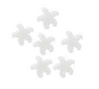 Hoement Lot de 10 Éponges Filtrantes de Fleur pour Piscine et Spa, Haute Efficacité, Multi-usages, Coton Absorbant Huile Blanc