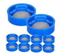 Hoement Lot de 10 Filtres de Vanne pour Machine à Laver en Acier Inoxydable 2 Cm, Crépine D'entrée pour Filtration des Impuretés, Protection Arrivée D'eau Lave-linge Automatique, Entretien Facile