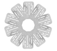 Hoement Lot De 10 Jauges D'Épaisseur Pour Patchwork En Acier Inoxydable Effacement De Boucliers Règles De Mesure Gabarits De Dessin En Métal Outils De Dessin D'Ingénierie