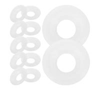 Hoement Lot de 12 Joints D'étanchéité en Silicone Blanc Semi-ouvert, Anneaux de Bouchon à Bascule pour Bouteilles de Bière Artisanale, Bouteilles de Jus et Flacons, Remplacement Solide