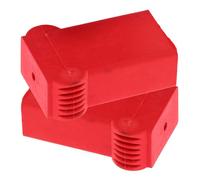 Hoement Lot de 2 Capuchons d'Échelle Antidérapants en Silicone Protection Murale et Stabilisateurs pour Échelle Droite en Bois, Accessoire Sécurité pour Usage Domestique