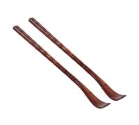 Hoement Lot de 2 Grattoirs en Bois Rouge Forme Carrée, Gratte-dos Pratique à Poignée Ergonomique, Outil de Massage pour Soulager Démangeaisons et Atteindre le Dos, Détente et Bien-être