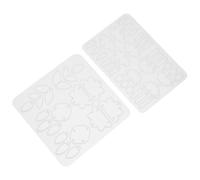 Hoement Lot de 2 Moules en Silicone pour Bijoux Diy, Moules à Boucles D'oreilles en Résine Époxy, Formes Feuille et Nuage, Flexibles et Réutilisables, pour Création de Pendentifs