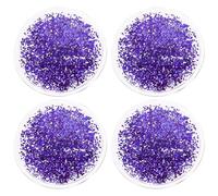 Hoement Lot de 2 Paires de Coussinets Oculaires en Gel pour Cryothérapie Cache-Œil Rafraîchissant Violet Compresses Froides pour Yeux Fatigués Masque Gel Réutilisable d'Été Poches et