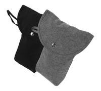 Hoement Lot de 2 Paquets Imperméables pour Bébé Petit Portable Noir et Gris Pochette de Rangement Compacte pour Couches Pratique et Étanche Organiseur pour Sorties Bébé