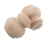 Hoement Lot de 2 Pieds de Meubles en Bois Massif 8X8 CM Pieds Robustes pour Armoire Fauteuil Inclinable et Bibliothèque Finition Bois Naturel Remplacement pour Table Basse et Canapé