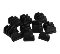 Hoement Lot de 2 Sets de Supports Muraux de Rangement pour Clés à Molette, Organiseurs D’Outils en Plastique Solide, Noir, Compartiments Individuels pour Atelier et Garage, Optimise