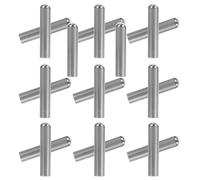 Hoement Lot de 20 Embouts de Lacets en Métal Argenté, Faciles à Installer, Accessoires DIY pour Réparation et Personnalisation de Lacets de Chaussures