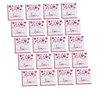 Hoement Lot de 20 Serviettes Jetables en Papier pour Mariage et Saint-valentin, Motif Cœur Love Imprimé, Douces et Résistantes, Décoration de Table Élégante pour Fêtes et Dîners