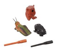 Hoement Lot De 3 Instruments De Musique Américains En Bois, Style Guiro, Grillon Et Hibou, À Main - Idéal Pour L'Apprentissage Des Percussions Latines Et Autres Instruments De Musique.