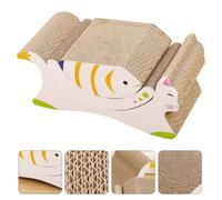 Hoement Lot de 3 Pièces Griffoir pour Chats, Kaki, en Carton Ondulé | Design Empilable en Trois Éléments, Attire L’intérêt Félin, pour Chatons et Adultes, Usage Intérieur